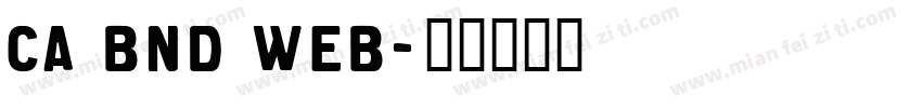 CA BND Web字体转换